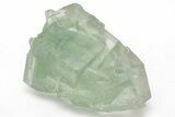 Green Cubic Fluorite Crystals with Phantoms - China #216258-1